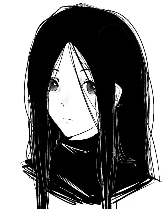 发一张摸鱼头一次这么画头发有点不会画呀